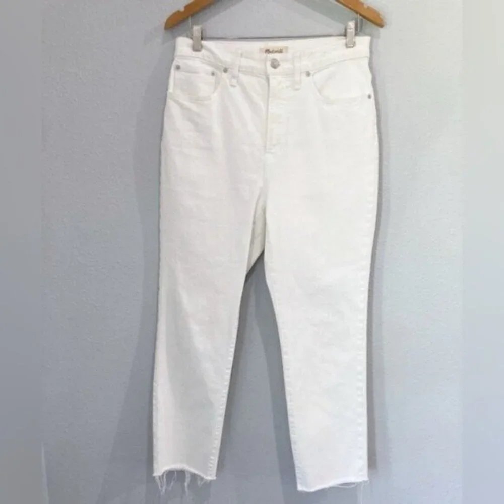 Madewell Women's High Rise Jeans - White - Picture 2 of 13